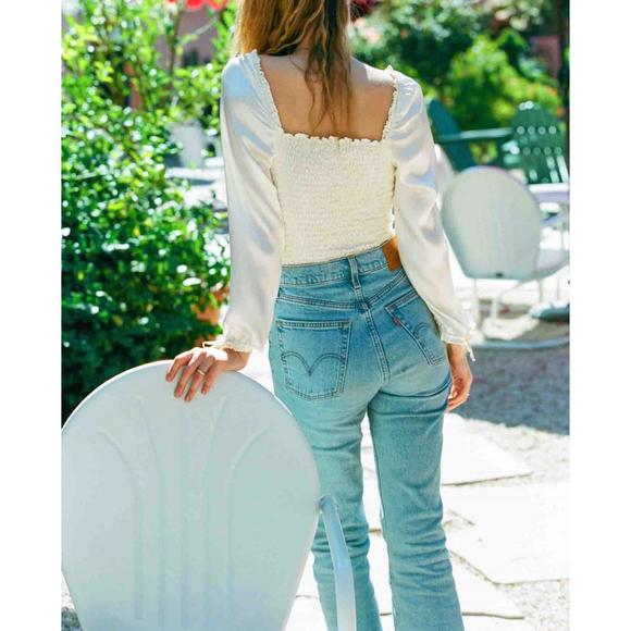 NEW MERRIT CHARLES dakota top in ivory - Picture 3 of 4